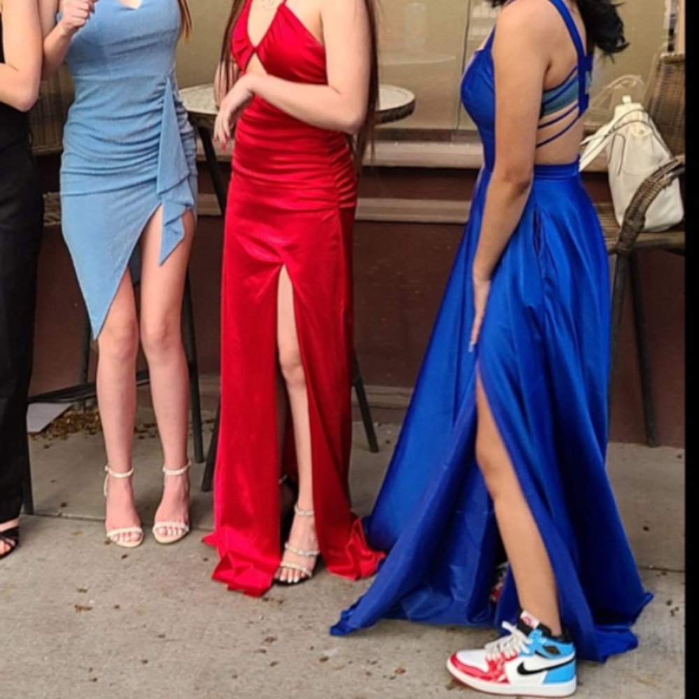 Blue prom/ winter formal dress